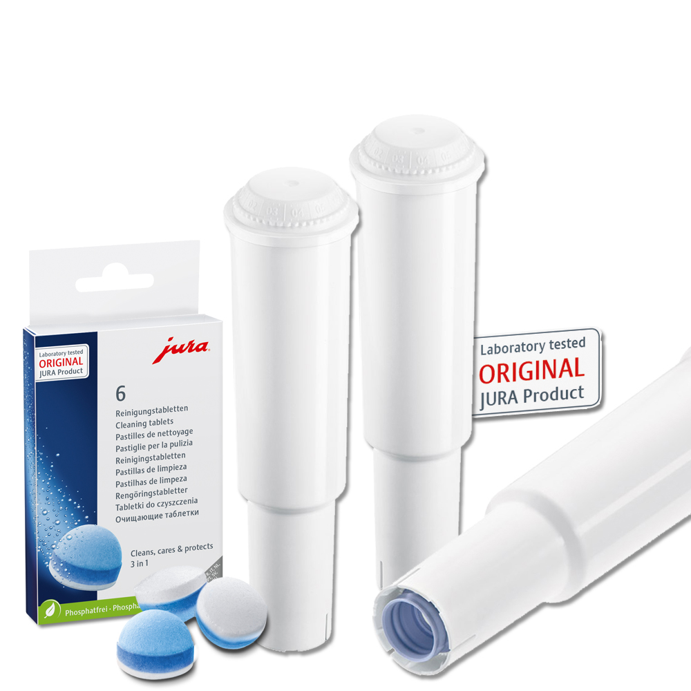 JURA 3xJura Filterpatrone CLARIS White 25 Stück Reinigungstabletten 