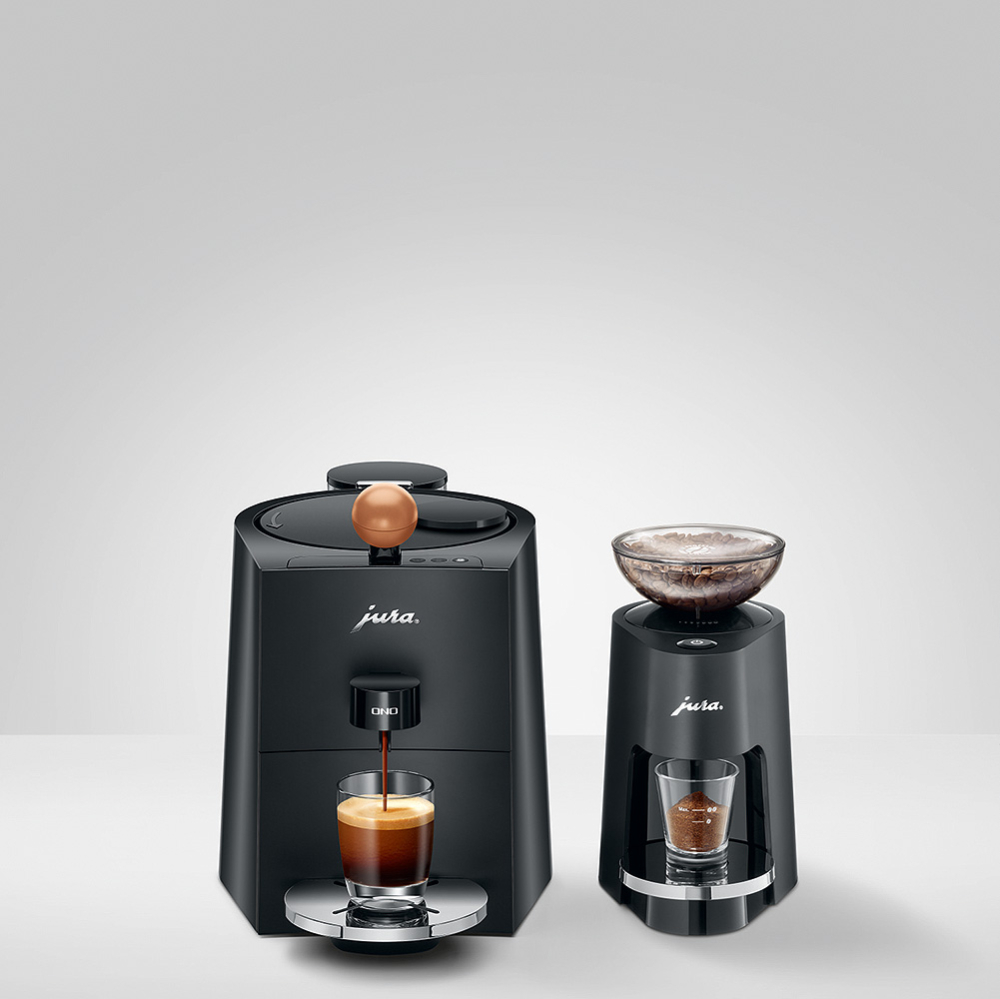 ONO Coffee Black (EA)  inkl. JURA Kaffeemühle P.A.G Black (EA) 25048), Wertgarantie 5 Jahre Komfort JURA - 300