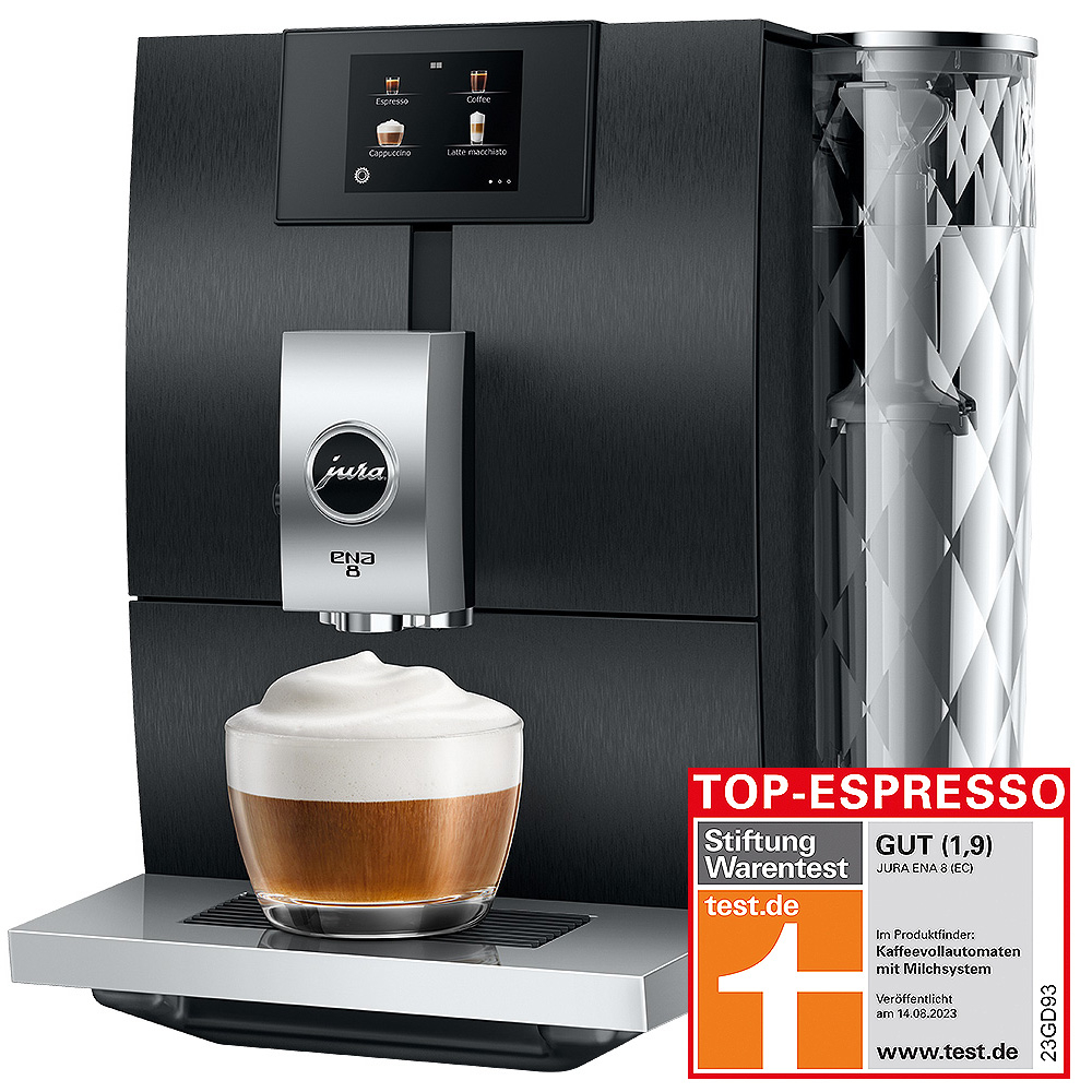 ENA8 Aluminum Dark Inox ECS | Kaffeevollautomaten